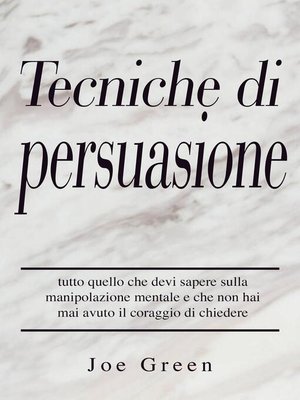 cover image of Tecniche di persuasione
